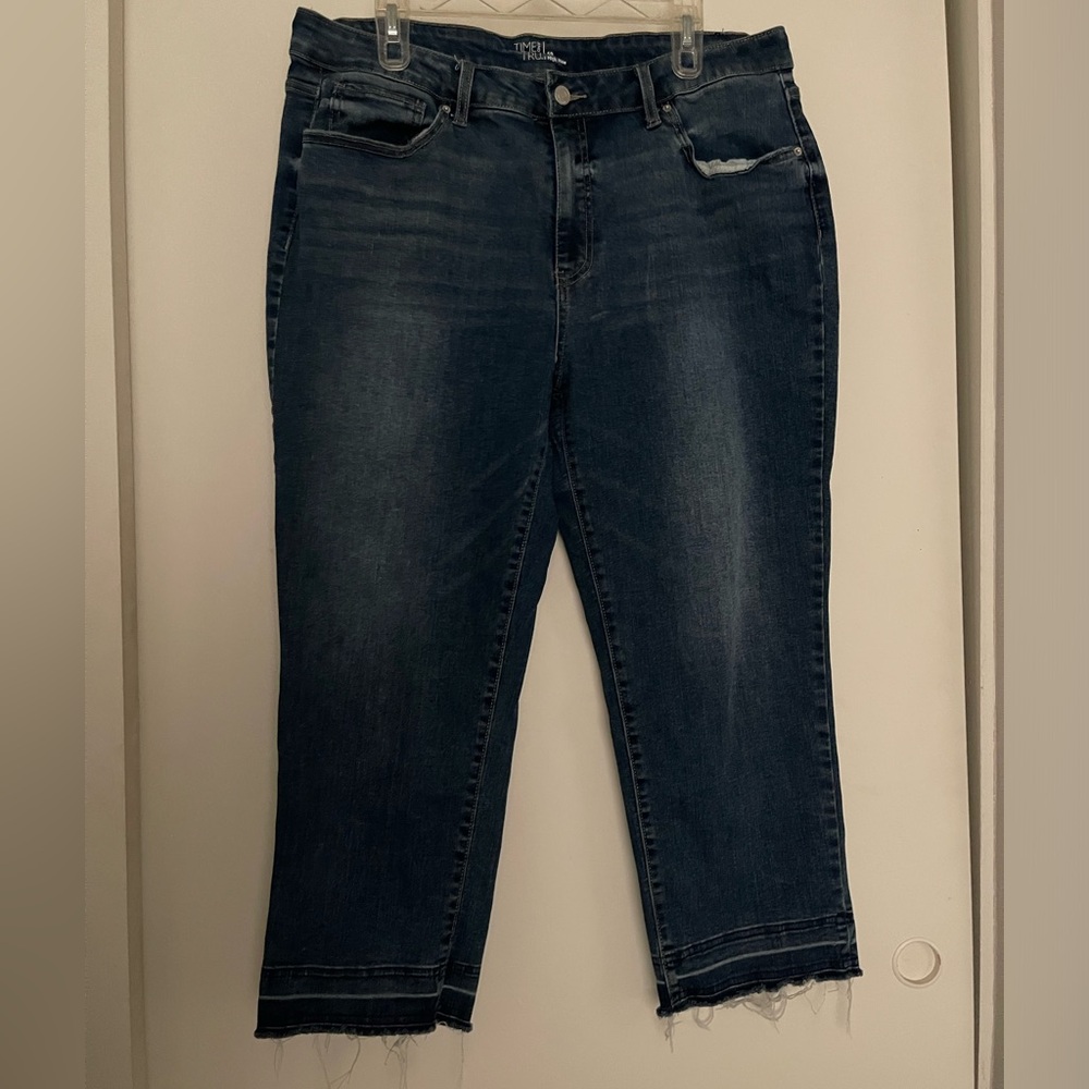 Time and Tru Raw Hem Jeans